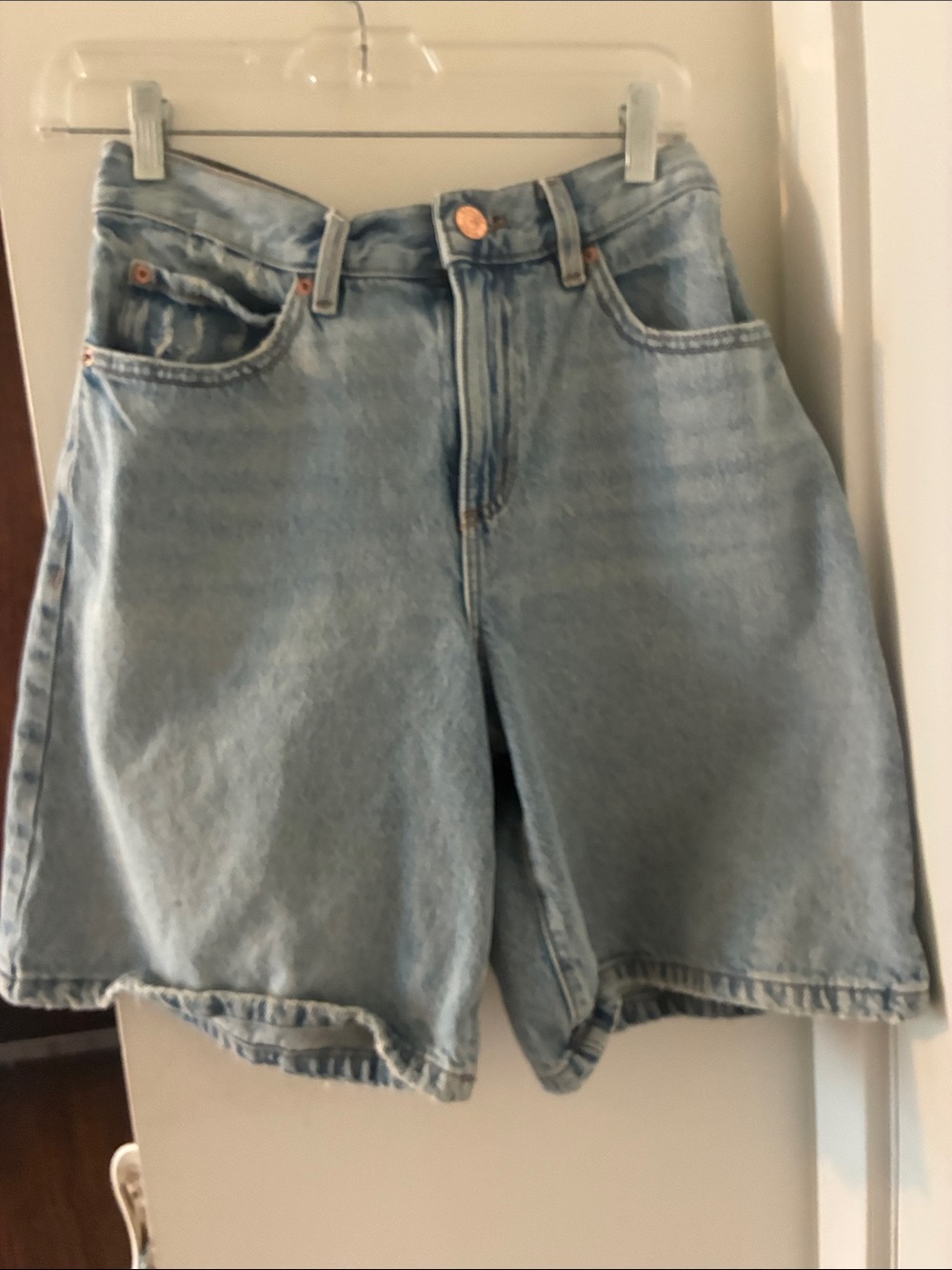 Garage Light Wash Bermuda Skate Short Style